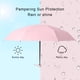 thumbnail image 3 of Paraguas Plegable Billuyoard Impermeable 5 Pliegues Rosa Claro, 3 of 6