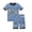 Sky Blue, variant on HCYSFG Boys Graphic Print Pajama Sets 2 Piece Crewneck Short Sleeve Clothing Sets Raglan T Shirt And Shorts Elastic Waist Sleepwear Sets