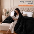 thumbnail image 3 of Utopia Bedding King Comforter Duvet Insert, All-Season Lightweight Down Alternative with Corner Tabs, Black, 90 x 102 in, 3 of 9