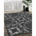 thumbnail image 3 of Ahgly Company Machine Washable Indoor Round Transitional Gray Area Rugs, 5' Round, 3 of 7