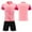 Pink, variant on Custom Football Kit Set for Adult and Child, Name Number Team Logo DIY Family Match Personalized Jersey Shirt Shorts Set, Dad and Son Matching Outfits White XXXXS