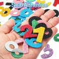 thumbnail image 4 of Uxcell Foam Stickers,2Pack 60Pc EVA Adhesive Glitters Foam Shape Sticker,Number, 4 of 6