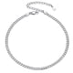 thumbnail image 1 of Tobillera de Plata de Ley 925 Silvora con Cadena de Eslabones Cubanos para Mujer, 1 of 7
