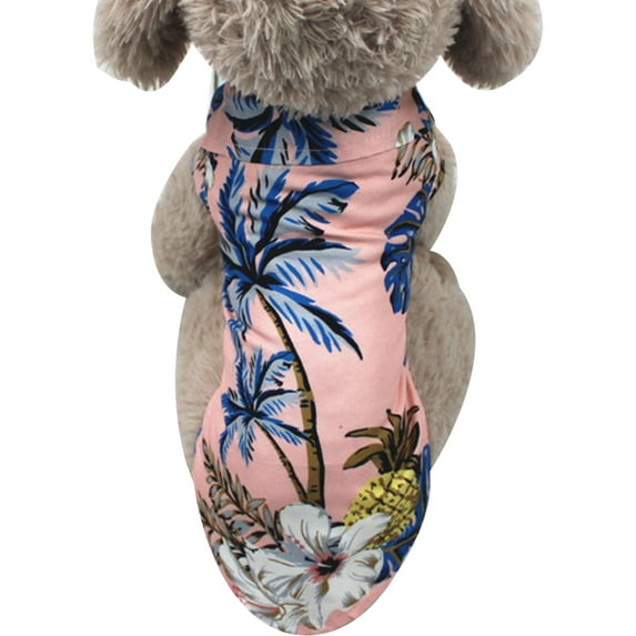 Pet Short Sleeve Shirt Beach Hawaiian Pet Shirt Fashion Pet Short Sleeve