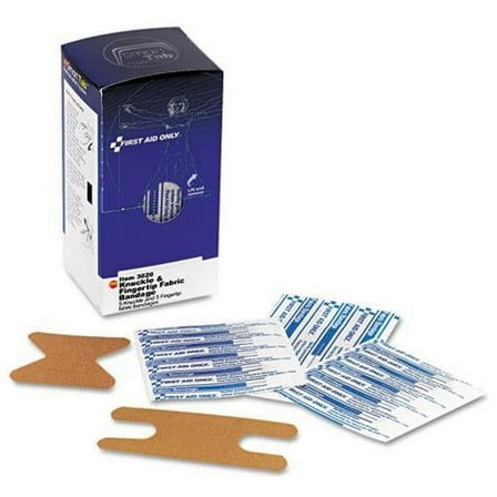 First Aid Only, FAOFAE3020, Knuckle/Fingertip Fabric Bandages, 10 / Box, Beige