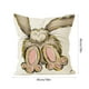 thumbnail image 3 of Funda de cojín decorativa con diseño de zanahoria y conejo de Pascua para sala de estar, dormitorio, sofá, vacaciones, forma retorcida, 3 of 6