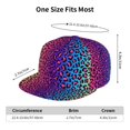 thumbnail image 5 of Goofa Leopard Neon Rainbow Gradient Printed Men's Baseball Cap,Straight Brim Hat,Golf Dad Hat,Versatile Style,Sun Protection Cap,Travel Hat, 5 of 9