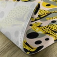 thumbnail image 4 of Ambesonne Pink Place Mats Set of 4, Tropical Cheetah Animal Print, Standard Size, Mustard Pale Rose Grey, 4 of 5