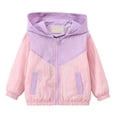 thumbnail image 4 of SDNall Boys Casual Hooded Jacket, Toddler Color Block Lightweight Outerwear, Fall Winter Everyday Casual Full Zip Up Side Hand Pockets Coat 1-9 Years, 4 of 8