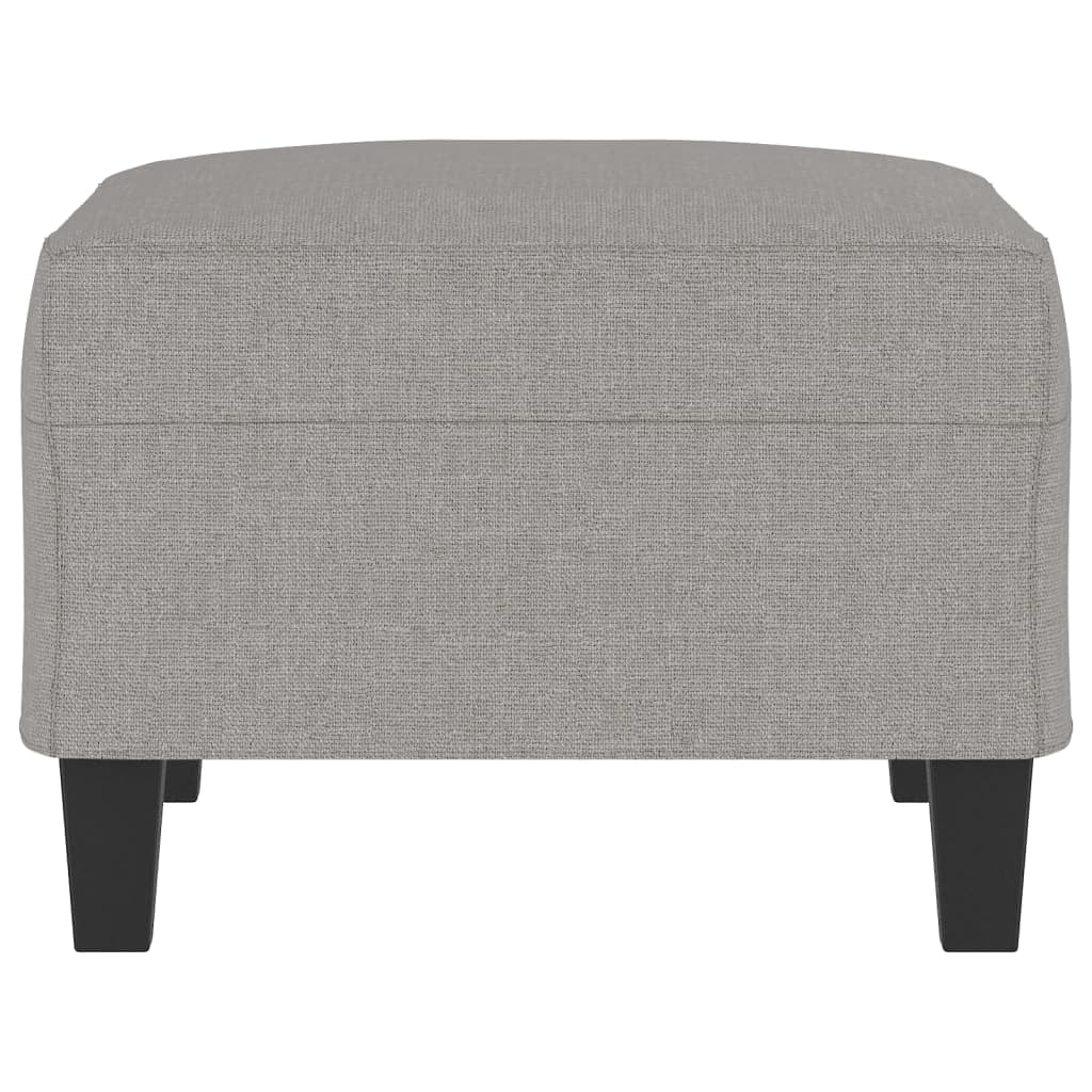 vidaXL Footstool Light Gray 27.6"x21.7"x16.1" Fabric