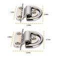 thumbnail image 2 of Speravity Pad Eye D Ring amarre amarre punto de anclaje acero inoxidable a prueba de herrumbre superficie lisa suministros para barcos remolque Bombillas para automóviles 63 mm, 2 of 6