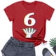 thumbnail image 4 of Blusas y camisas de manga corta con cuello redondo para niños pequeños, niños y niñas, camisetas estampadas de moda, lindas camisetas de manga corta con cuello redondo y estampado, blusa para niña, 4 of 7