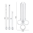 thumbnail image 3 of Fdit Stainless Flavor Injector,Stainless Steel BBQ Meat Marinade Injector Turkey 3 Seasoning Flavor Needles with Clean Brushes, Stainless Marinade Injector, 3 of 8