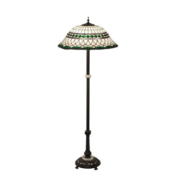 189107 Meyda 62" High Tiffany Roman Floor Lamp