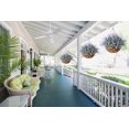 thumbnail image 2 of Artificial Fake Fall Outdoor Hanging Flowers Plants Basket for Porch Decoration, Faux Lavender in Pot Planter Realistic UV Resistant for Home Outside Patio Porch Balcony Yard, 2 of 7