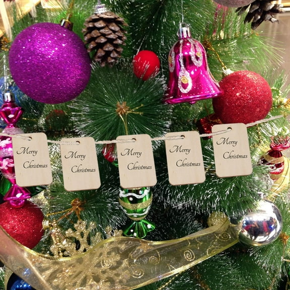 Raindrops  50 Pcs Key Decoration Square Wooden Hanging Tag DIY Gift Tags