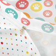 thumbnail image 4 of Homewish Colorful Circle Dog Paw Bedding,Cartoon Pet Themed Duvet Cover Full,,Polkadot Reversible,3-Piece,1 Duvet Cover and 2 Pillowcases, 4 of 6