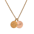 thumbnail image 3 of Collar de Mujer con Dijes Te Amo Love You LuckyLy, Cadena de Acero Inoxidable, Modelo Cora dorado UNITALLA, 3 of 4