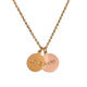 thumbnail image 3 of Collar de Mujer con Dijes Te Amo Love You LuckyLy, Cadena de Acero Inoxidable, Modelo Cora dorado UNITALLA, 3 of 4