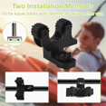 thumbnail image 5 of Kayak Paddle Holder, 2 Pcs Black Kayak Track Mount Paddle Holders, 5 of 7