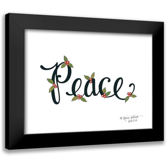 LaPoint, Annie 14x12 Black Modern Framed Museum Art Print Titled - Peace with Berries