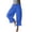Royal Blue, variant on Yungyresw Women's Casual Bloomer Pants Ruffled Lace Trim Drawstring Lounge Pants Wide Leg Harem Pants Women With Pockets Black L