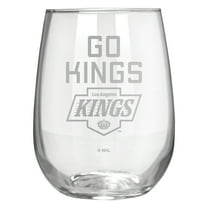 Los Angeles Kings Etched 17oz. Rally Cry Stemless Wine Glass