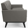 thumbnail image 3 of Modway Engage Top-Grain Leather Living Room Lounge Sofa in Gray, 3 of 5