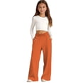 thumbnail image 3 of Tiijoy Girls Casual Straight Leg Sweatpants Solid Loose Soft Trousers, Sizes 5-14, 3 of 4