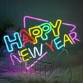 thumbnail image 4 of Letrero de neón decorativo LMSIGNLY Feliz Año Nuevo 40x30cm USB, 4 of 7