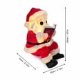thumbnail image 2 of Battery Operated Lighted Santa Figurine, Resin Christmas LED Table Night Light, Cute Holiday Decor Ornament for Living Room, Bedside, Shelf and Christmas Indoor Home Festive Arrangements, 2 of 6