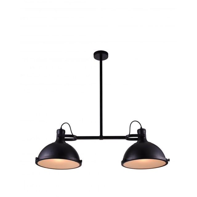CWI Lighting 2 Light Island Chandelier with Black finish