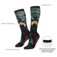 thumbnail image 4 of Fotbe Vintage Wolf Warrior Calcetas Divertidas Estampadas para Hombre y Mujer, Calcetas de Algodón hasta la Rodilla para Caminar, Correr, Enfermería y Embarazo, 4 of 6