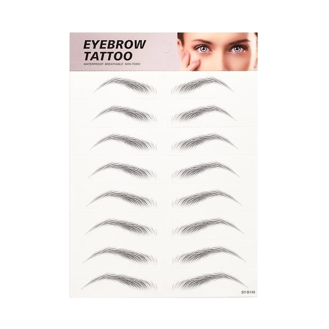 Tatuaje Pegatinas para cejas Cejas permanentes a prueba de agua Tatuajes de cejas de imitación MABOTO Etiqueta engomada de la ce