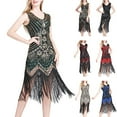 thumbnail image 3 of CENL Retro Vintage Flapper Dress with Sequins and Tassel Women1920s Party Host Dress, 3 of 8