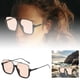 thumbnail image 1 of Gafas de sol cuadradas de moda con montura media para mujer, estilo bloguera., 1 of 6