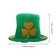 thumbnail image 4 of Sombrero de copa de trébol verde para fiesta de San Patricio, tocado creativo, decoraciones y accesorios para fiestas., 4 of 6