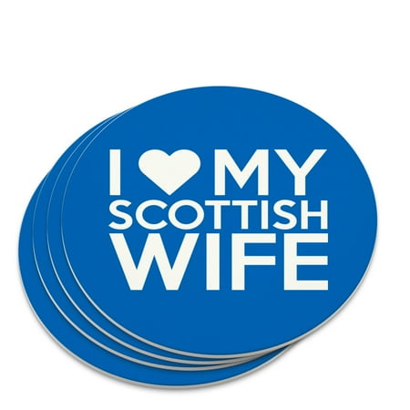 

I Love My Scottish Wife Novelty Coaster Set