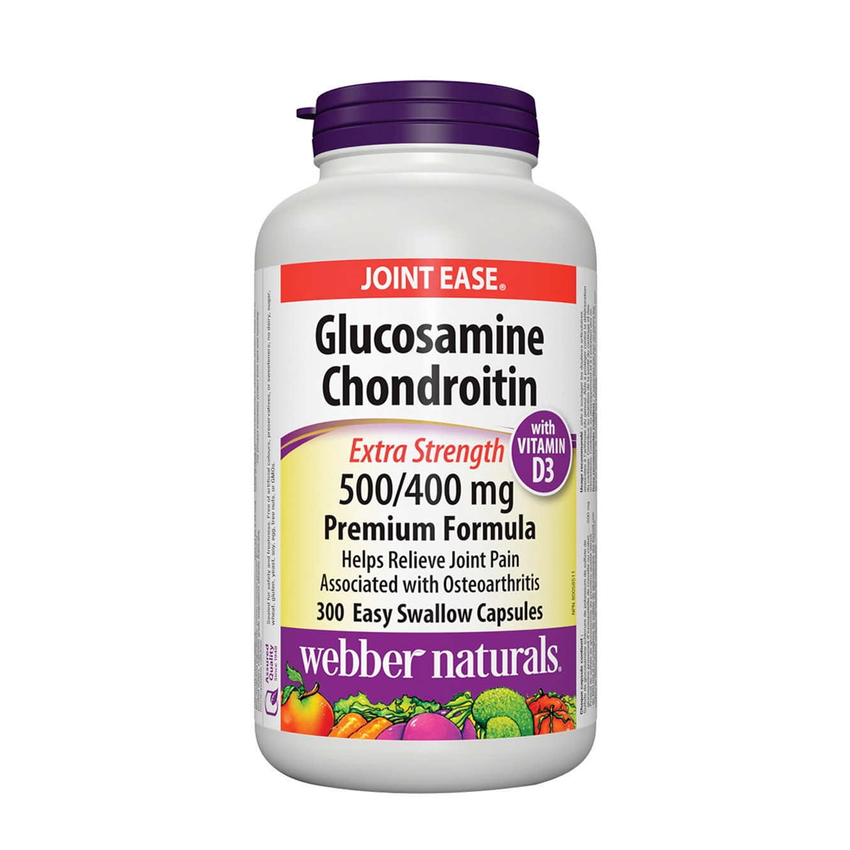 Webber Naturals Webber Naturals Glucosamine Chondroitin Sulfate 900mg 300 Capsules