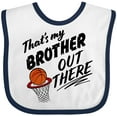 thumbnail image 3 of Inktastic That's My Brother out There Basketball Boys or Girls Baby Bib, 3 of 4