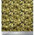 thumbnail image 1 of Soimoi Velvet Fabric Square Geometric Fabric Prints by Yard 58 Inch Wide, 1 of 3
