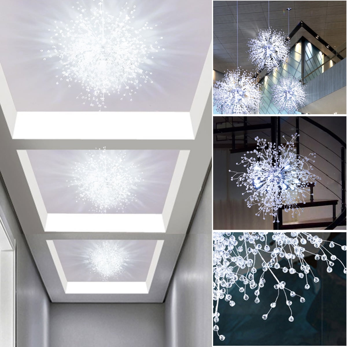 Dandelion Pendant Light Lamp Modern Led Firework Chandelier Ceiling Home Decor 110 220v Walmart Com Walmart Com