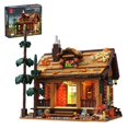 thumbnail image 1 of TYCOLE Wood Cabin Building Blocks Set with LED Lights,Wooden Forest House Building Toys,STEM Treehouse Architecture Model-Compatible Brick Set,Birthday Gift for for Adult, 1 of 7