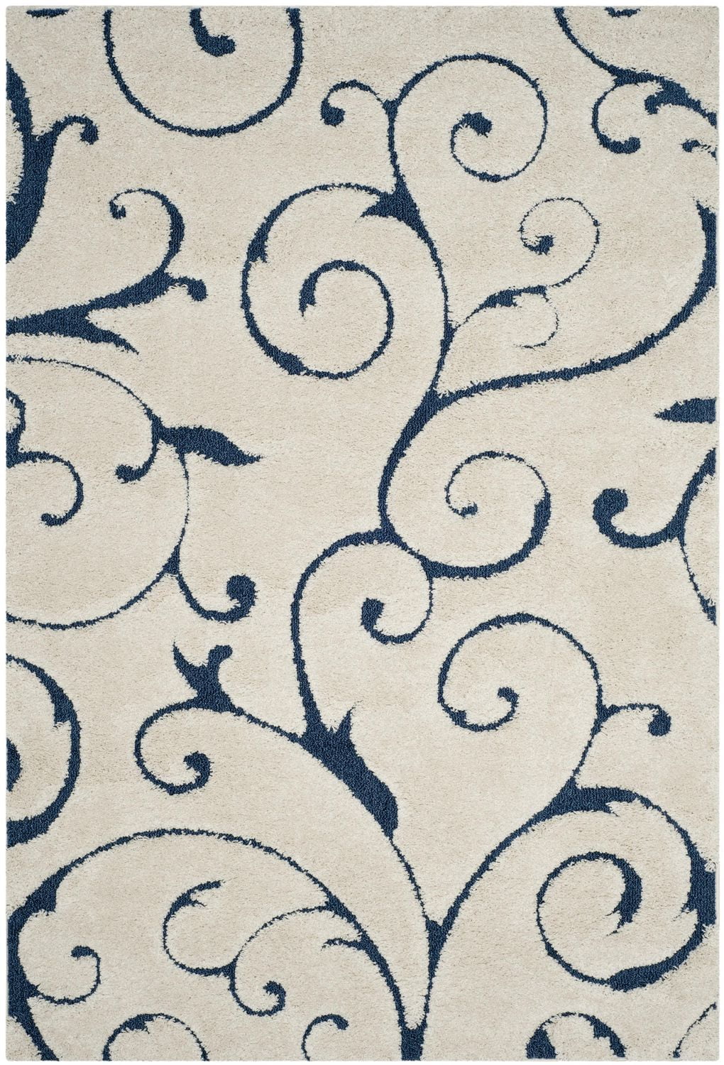 SAFAVIEH Florida Douglas Floral Vines Shag Area Rug