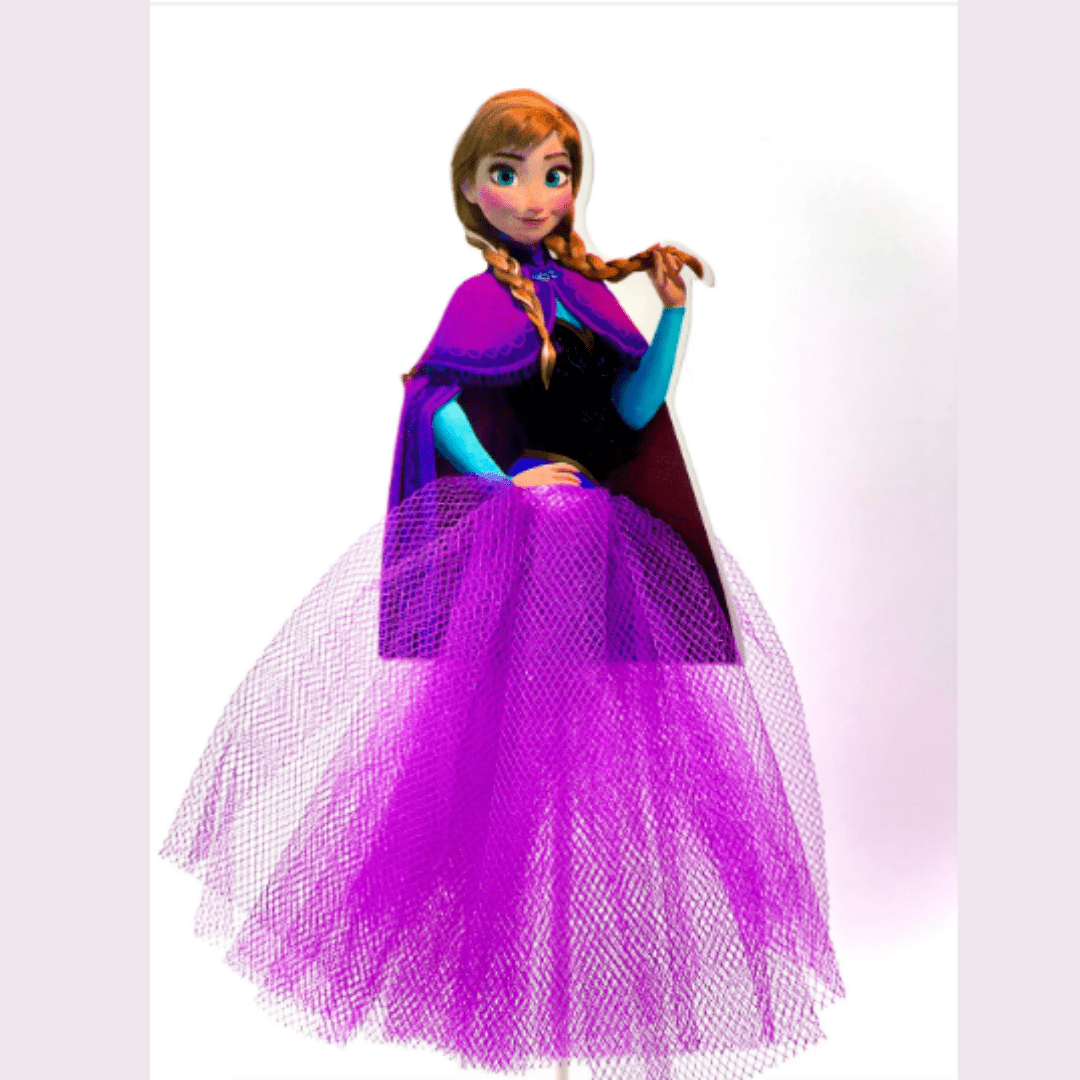 Ana cupcake toppers 8 pcs, frozen party supplies decorations
