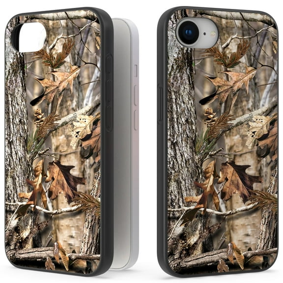 CoverON Design For Apple iPhone 16e Phone Case, Flexible Rubber Slim TPU Cover, Fall Camouflage