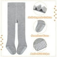 thumbnail image 5 of Zando 3 Pairs Non-Slip Plain Baby Stockings Soft Cotton Girls Pantyhose with Grips Seamless Baby Tights for Newborn Infant Toddler, 5 of 5