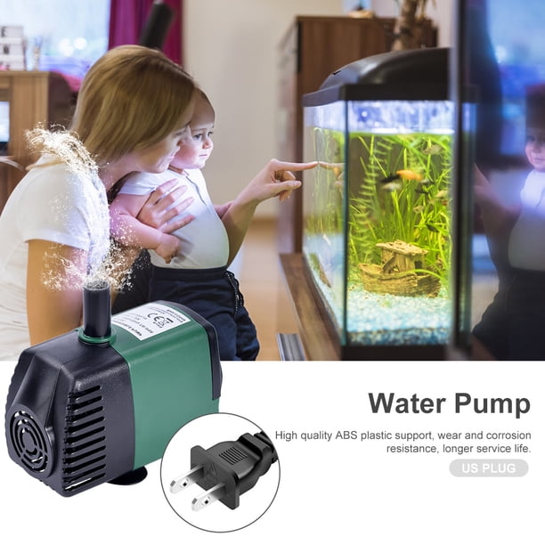 Bomba sumergible para fuente de agua de estanque de circulación de acuario 600L/H 7W (EE. UU.)