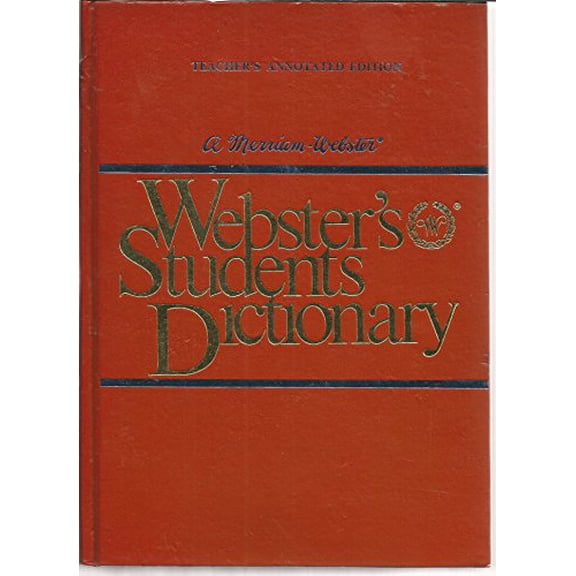 Pre-Owned Webster's new students dictionary, 9780278476455, 0278476457, Paperback, Teachers annotated ed edition
