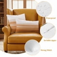 thumbnail image 6 of Orange White Ombre Outdoor Pillow Covers 16x16 Set of 2,Waterproof Patio Throw Pillowcase Protectors,Farmhouse Retro Simple Striped Art Decorative Pillow Shams Cushion Covers for Seat Bed Couch Sofa, 6 of 8